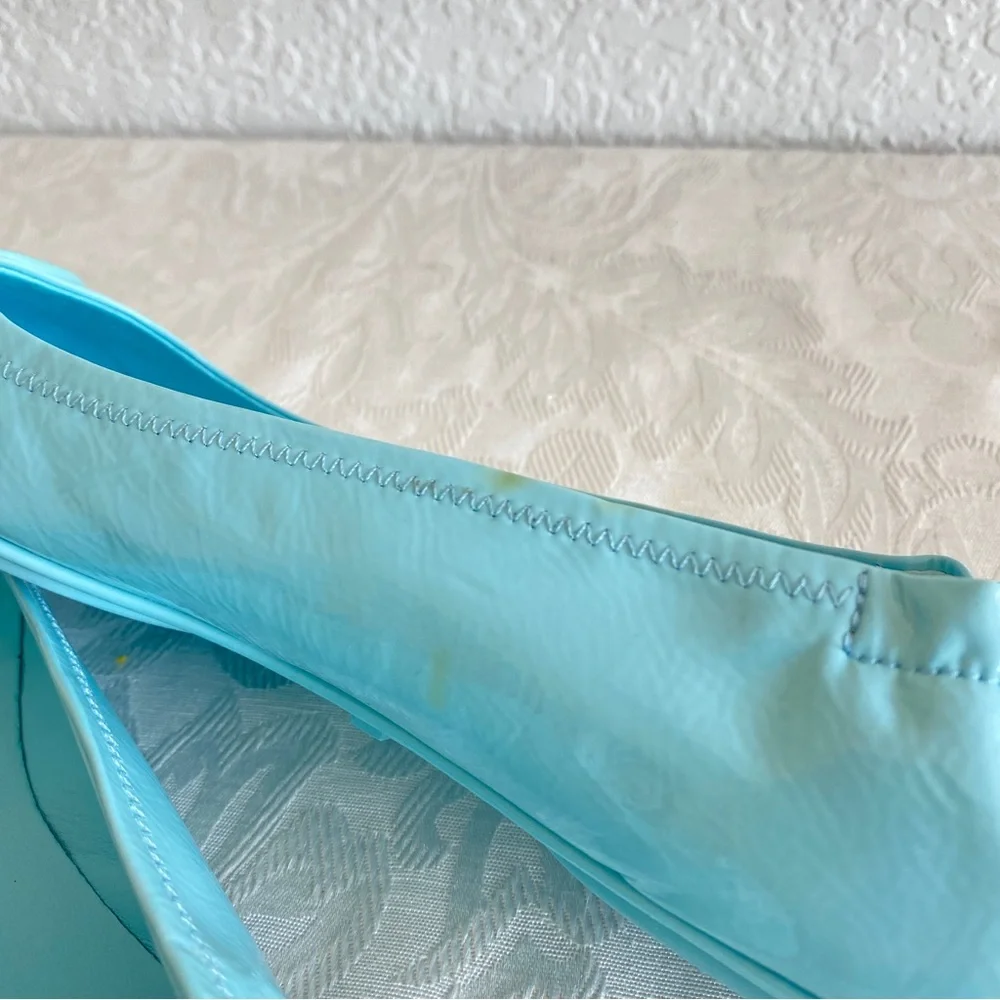 Tory Burch Blue Minnie Travel Ballet